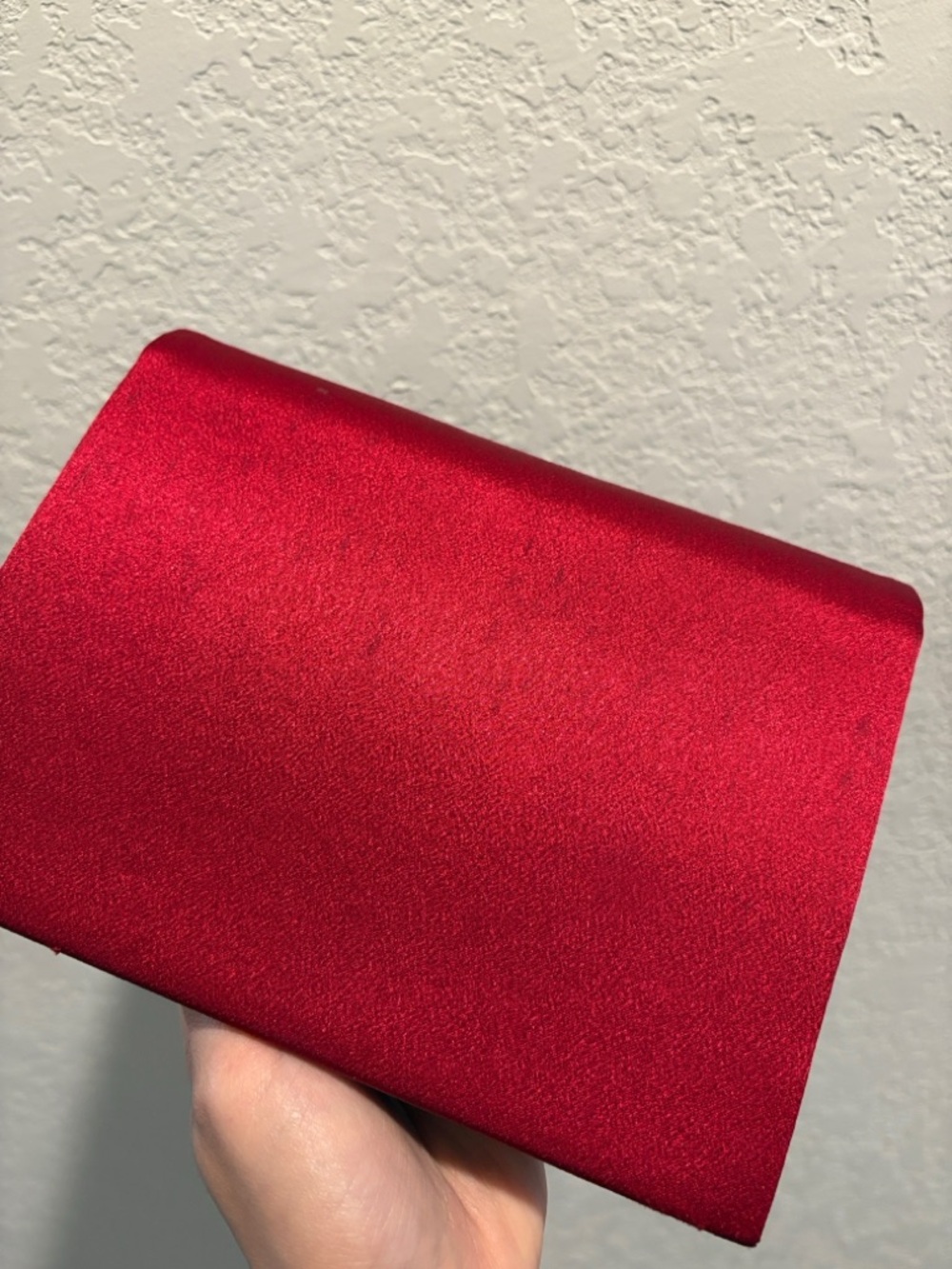 Yves Saint Laurent Red Satin
Bow Clutch with Crystal Accent - Picture 11 of 15